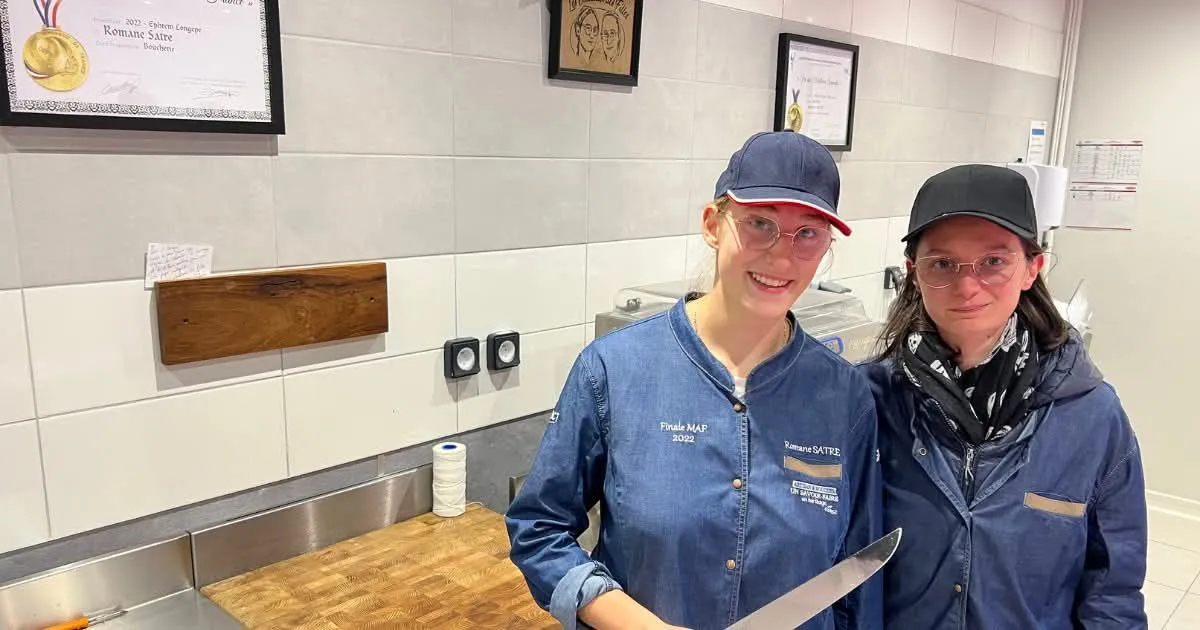 L'équipe de la Boucherie "Les Couteaux des Filles"